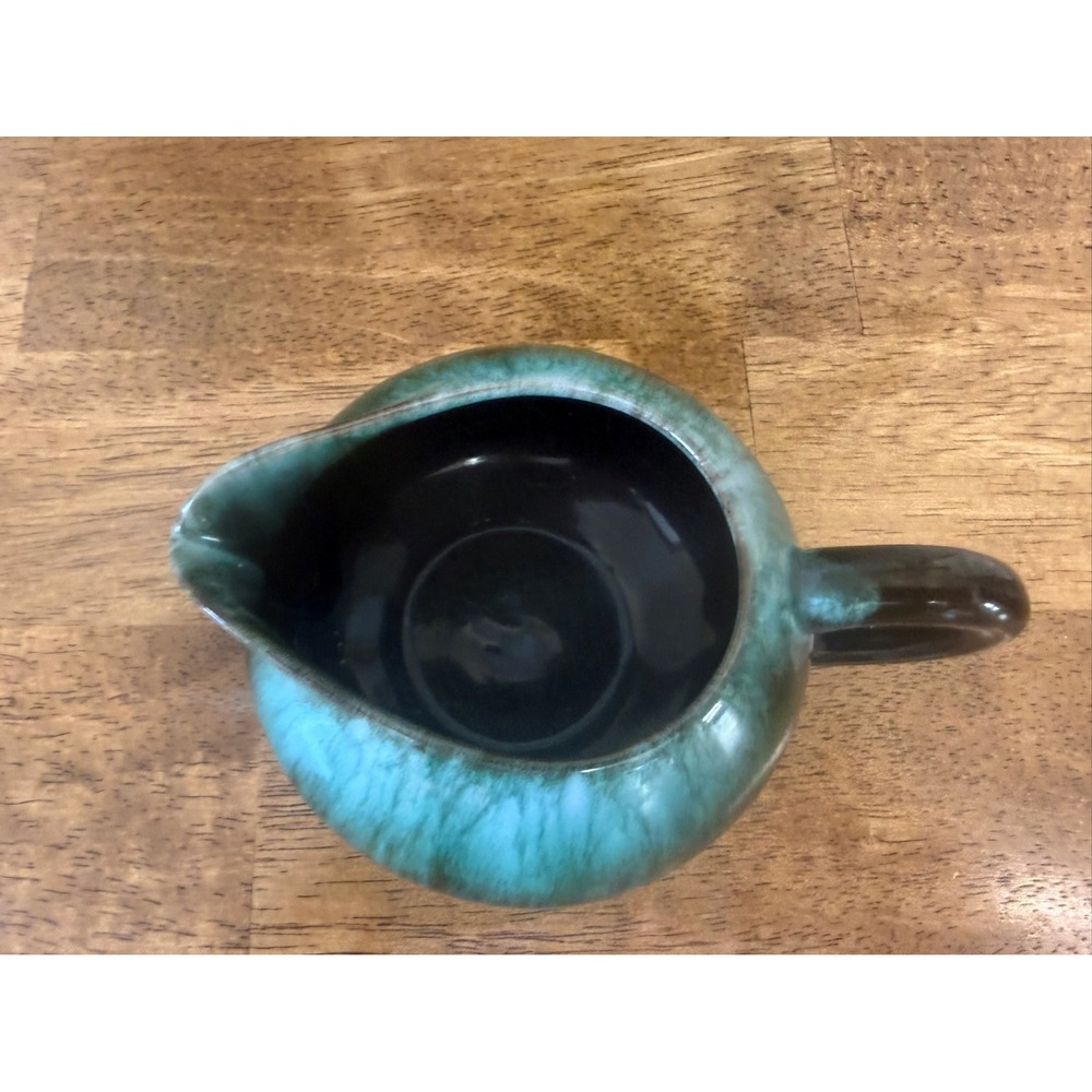 Vintage Blue Mountain Pottery‎ Green Creamer Pitcher Canadian Art MCM Dining - Picture 5 of 8